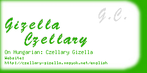 gizella czellary business card